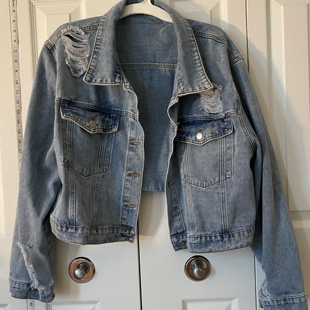 Ripped Jean Jacket - Picture 2 of 3